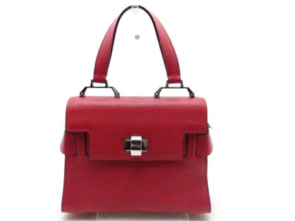 Miu Miu shoulder bag embossed leather red